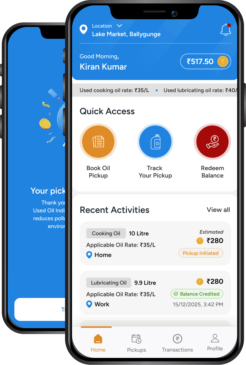 Used Oil India Mobile App